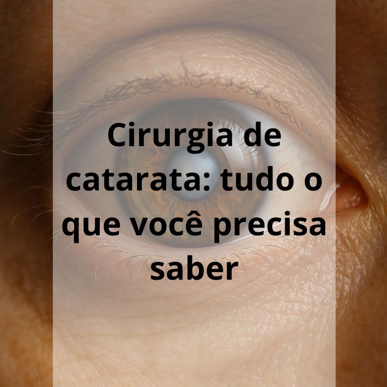 cirurgia de catarata