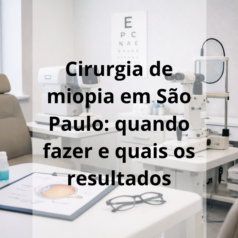 Cirurgia de miopia em São Paulo
